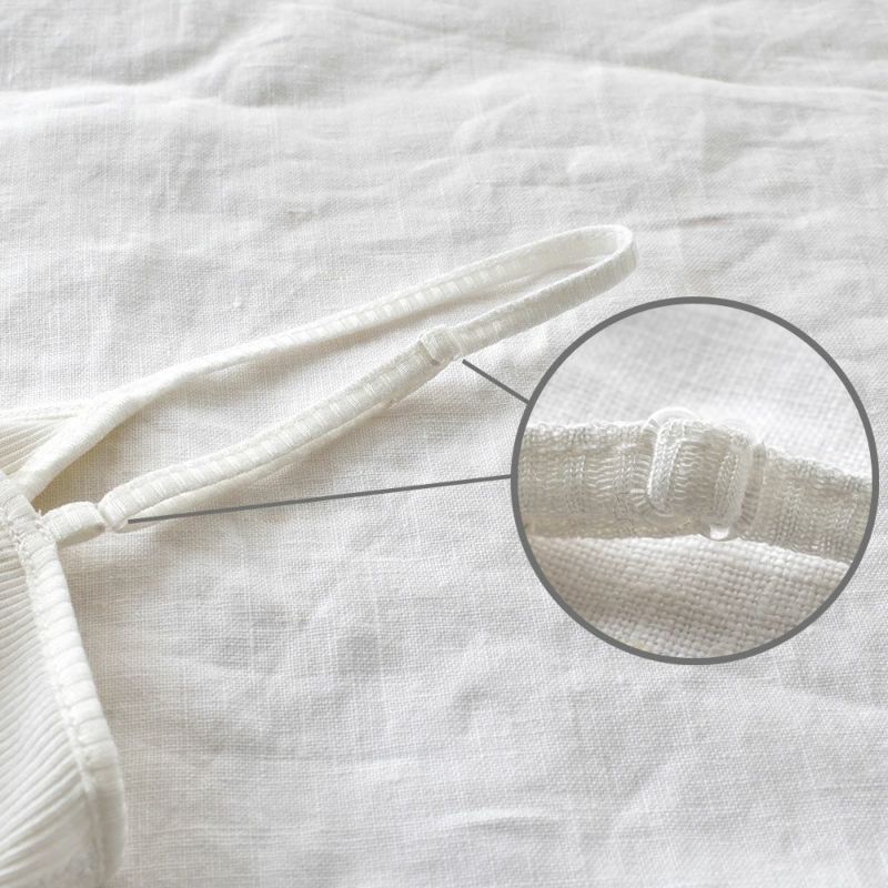 コットンシルク テレコ カップ付きキャミソール