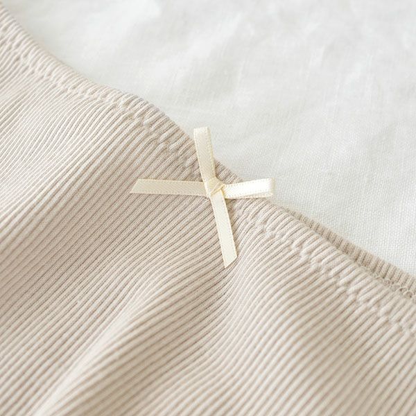 オーガニックコットン100% テレコ ショーツ サニタリー兼用 日本製 マチ裏シルク