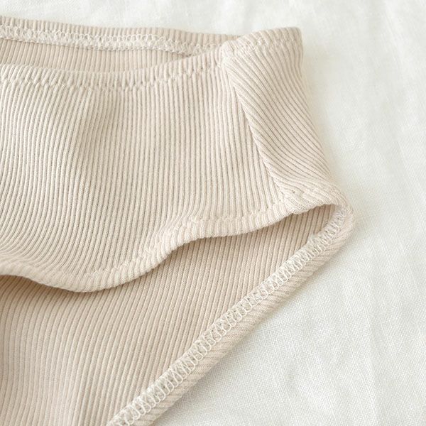 オーガニックコットン100% テレコ ショーツ サニタリー兼用 日本製 マチ裏シルク