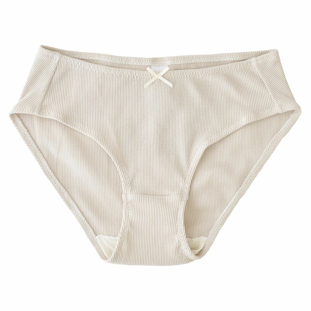 オーガニックコットン100% テレコ ショーツ サニタリー兼用 日本製 マチ裏シルク