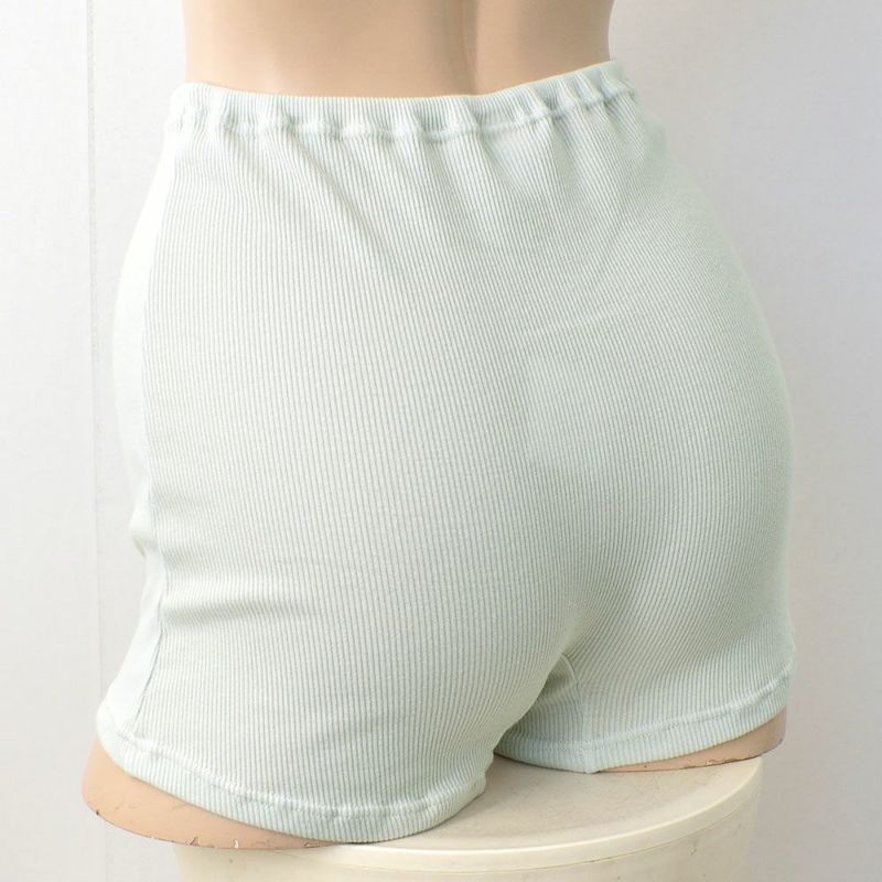 オーガニックコットン100％ テレコ ボクサーショーツ サニタリー兼用 日本製 マチ裏シルク