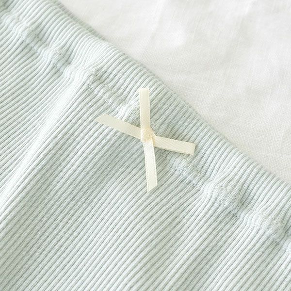 オーガニックコットン100％ テレコ ボクサーショーツ サニタリー兼用 日本製 マチ裏シルク