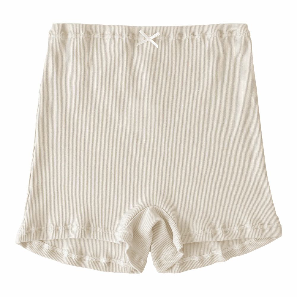 オーガニックコットン100％ テレコ ボクサーショーツ サニタリー兼用 日本製 マチ裏シルク