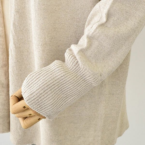 シルクリネン カーディガン 日本製