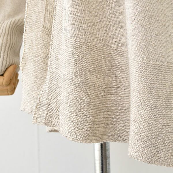 シルクリネン カーディガン 日本製