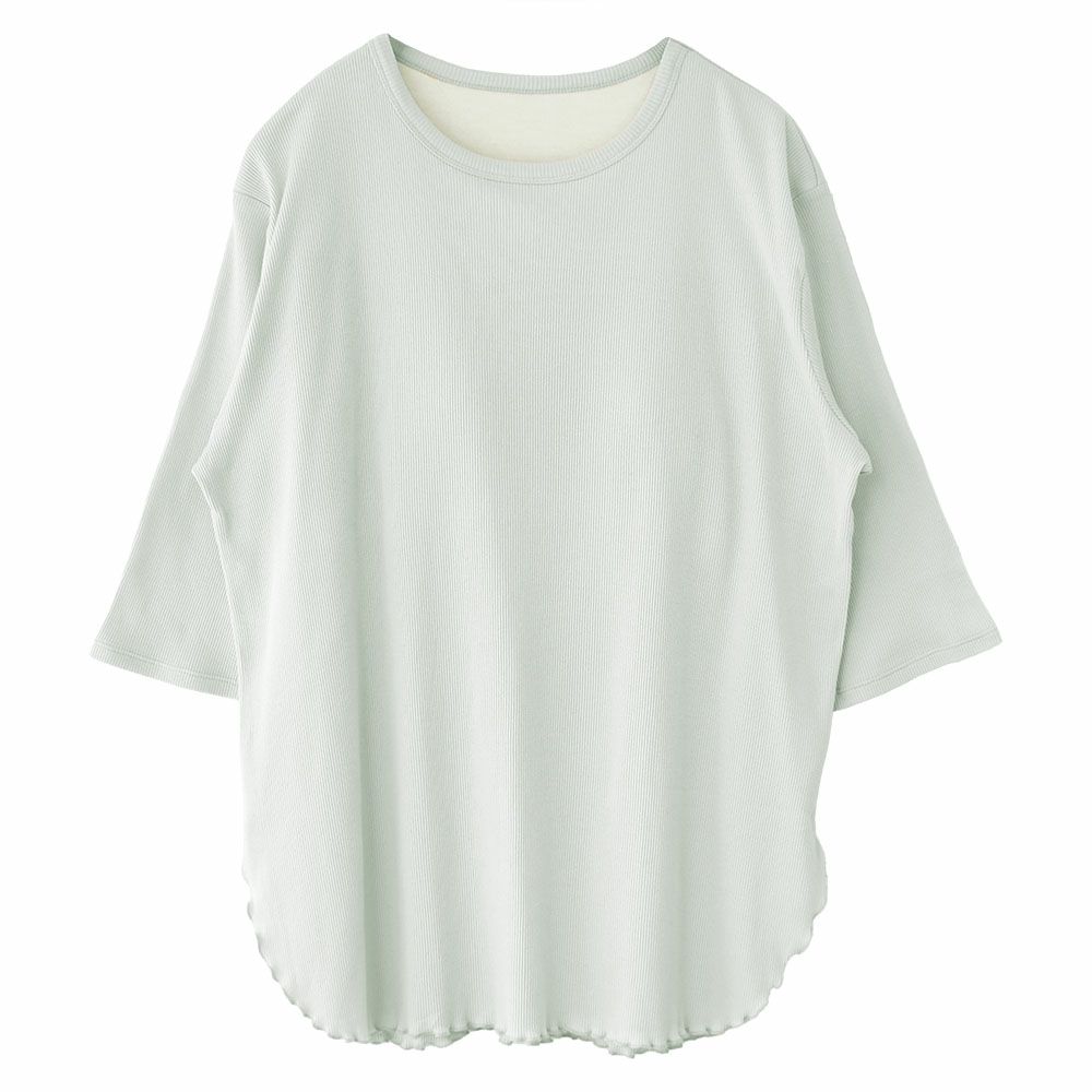 オーガニックコットン100% テレコ カップ付きトップス 日本製 カップ裏シルク