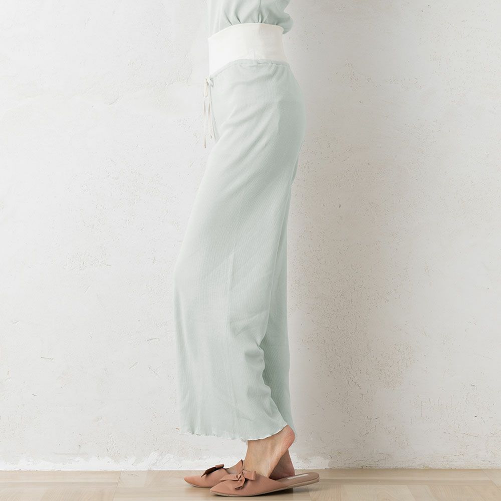 オーガニックコットン100% テレコ シルク腹巻付き パンツ 日本製