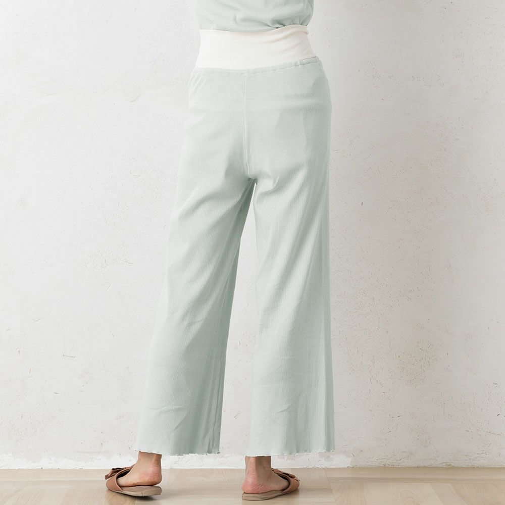 オーガニックコットン100% テレコ シルク腹巻付き パンツ 日本製