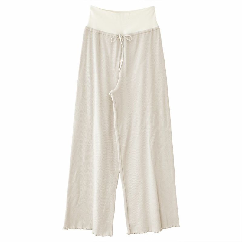 オーガニックコットン100% テレコ シルク腹巻付き パンツ 日本製