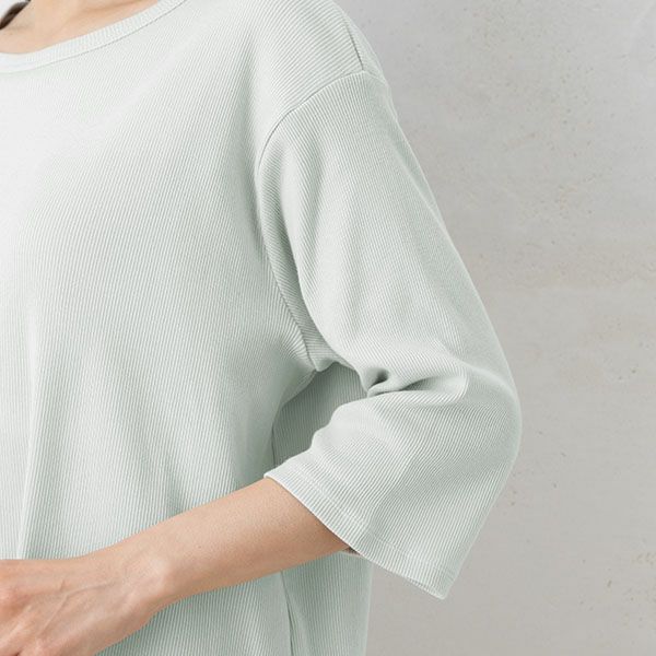  オーガニックコットン100％ テレコ シルクカップ付きパジャマ 上下セット 日本製