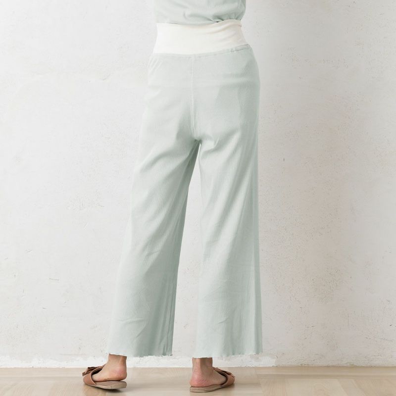  オーガニックコットン100％ テレコ シルクカップ付きパジャマ 上下セット 日本製