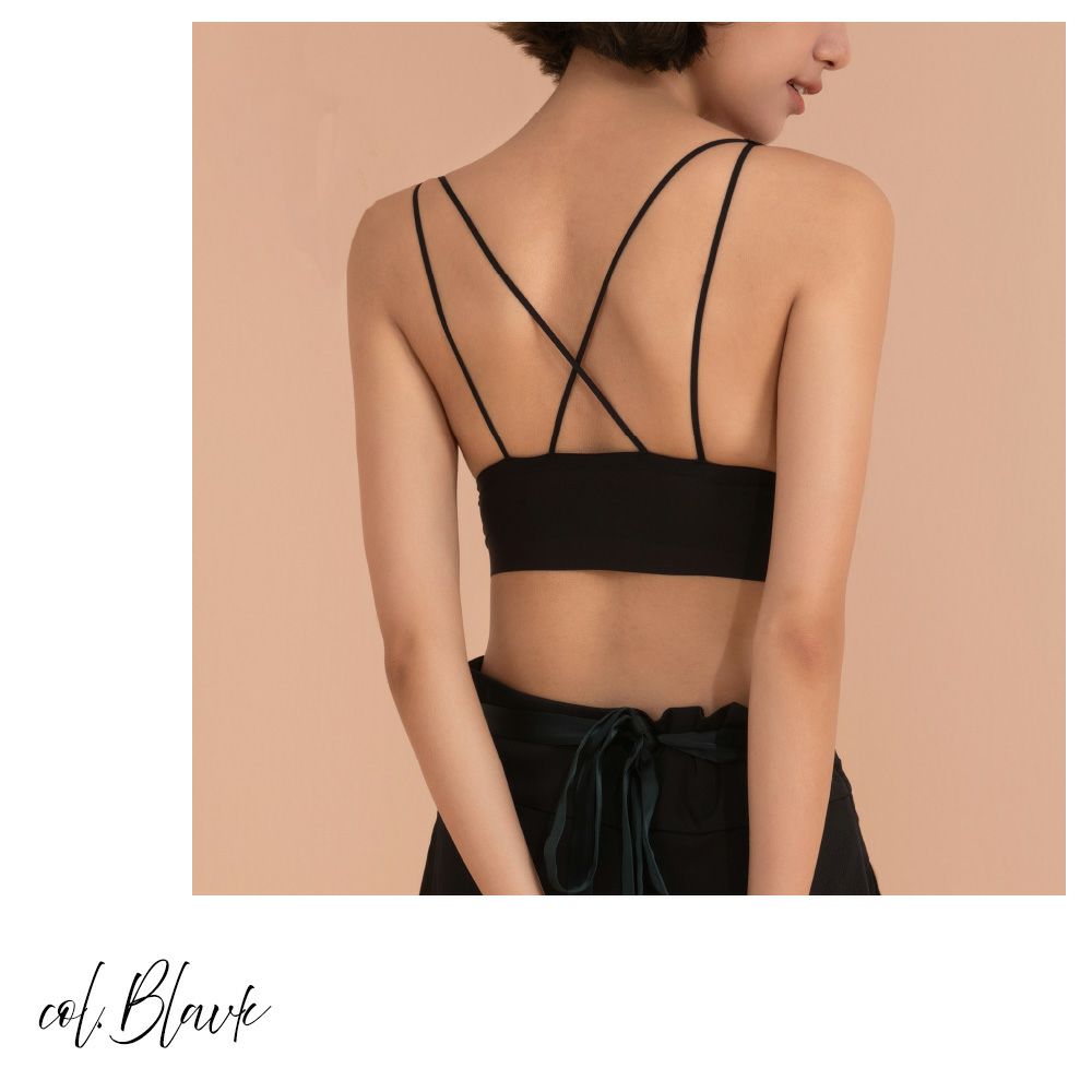 ◇カップ裏シルク バッククロス ノンワイヤーブラ レディース