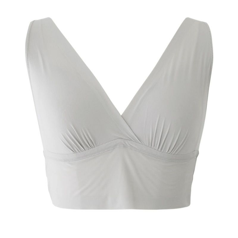 ◇カップ裏シルク バッククロス ノンワイヤーブラ レディース
