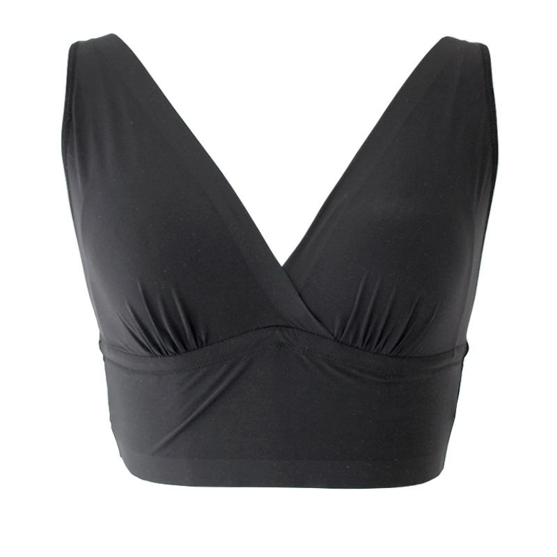 ◇カップ裏シルク バッククロス ノンワイヤーブラ レディース