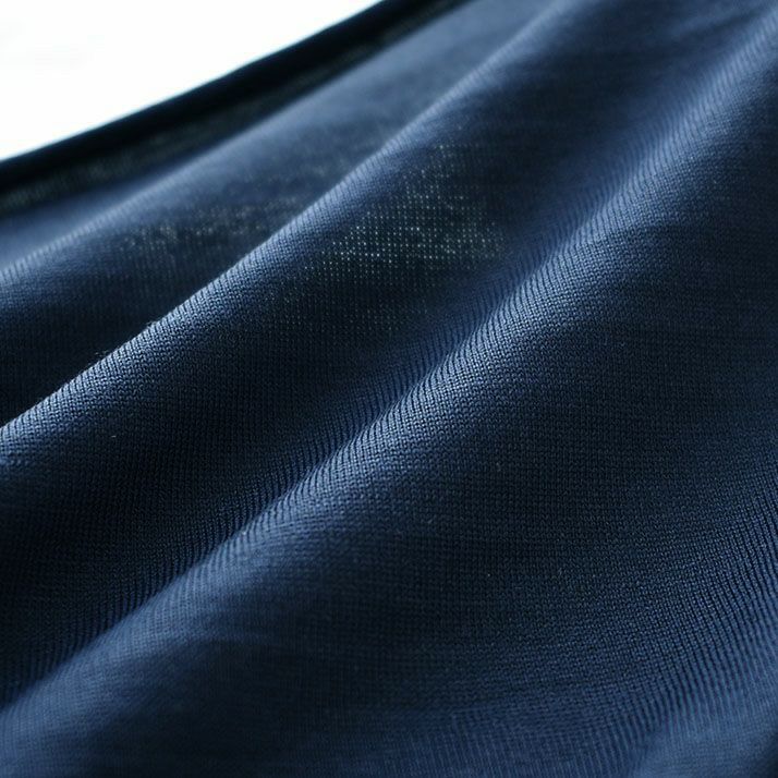 シルク100% ジャージー フレンチ袖 クルーネック Tシャツ 日本製