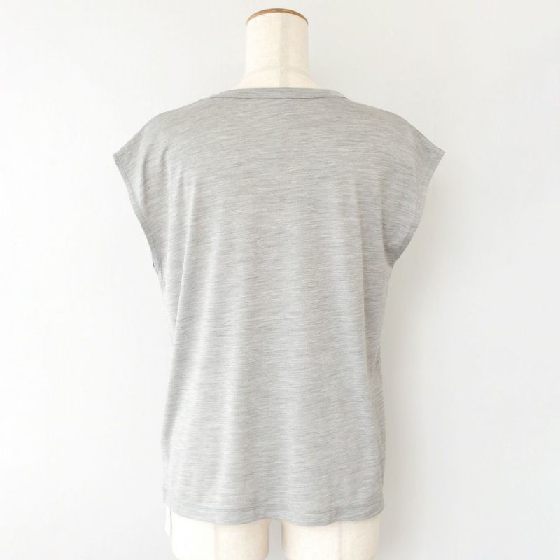 シルク100% ジャージー フレンチ袖 クルーネック Tシャツ 日本製