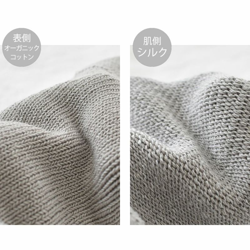 肌側シルク 5本指スニーカーソックス 日本製 ホールガーメント