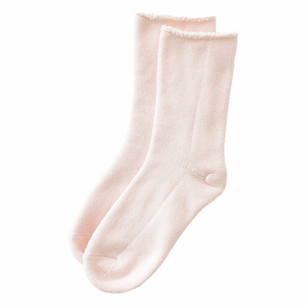 ふかふか裏パイル コットン ソックス 日本製 肌側綿100％