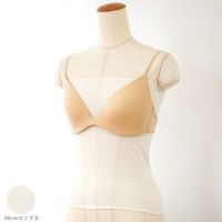 シルク100％ ブラカバー 日本製 38cm ロング丈 ブラ下インナー 汗取り