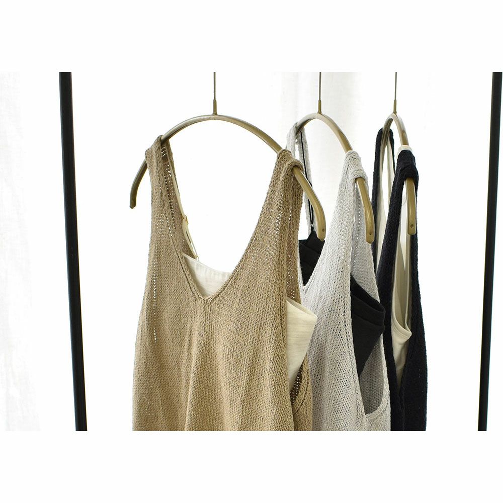 リネンシルク ニットタンクトップ 日本製