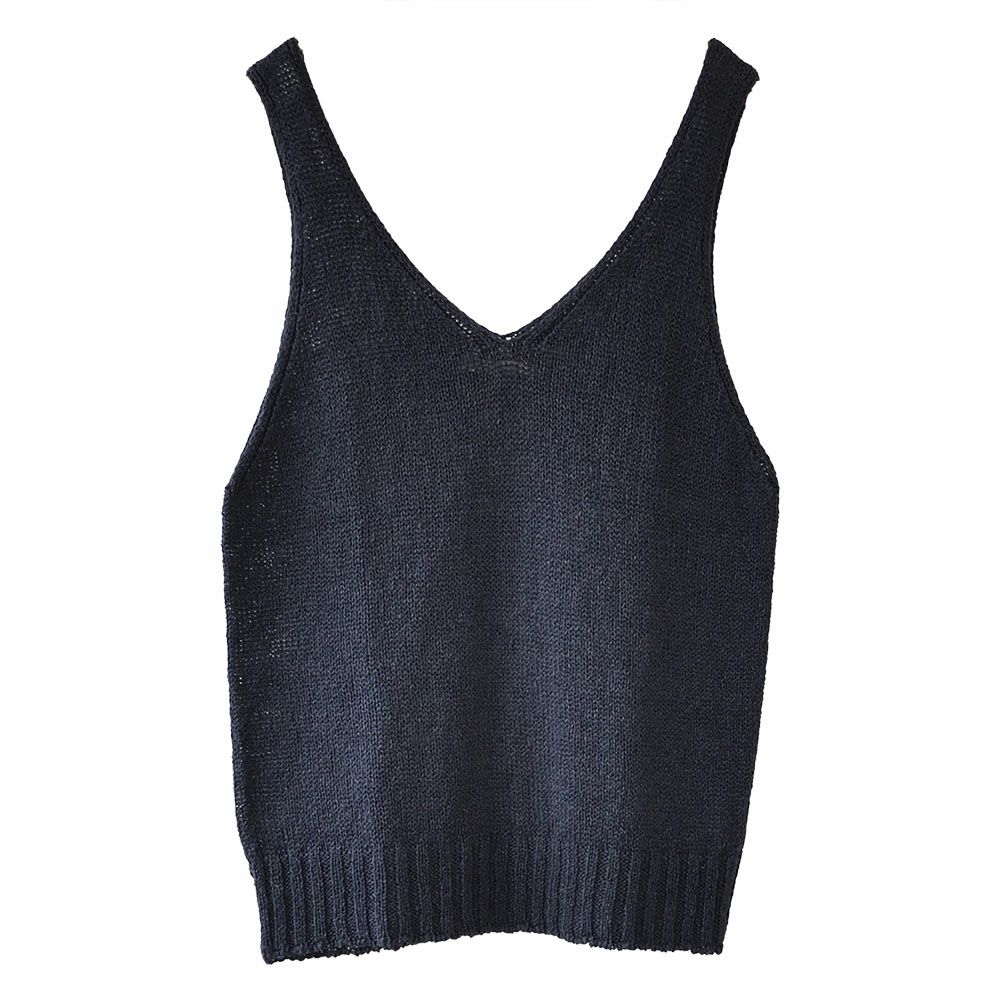 リネンシルク ニットタンクトップ 日本製