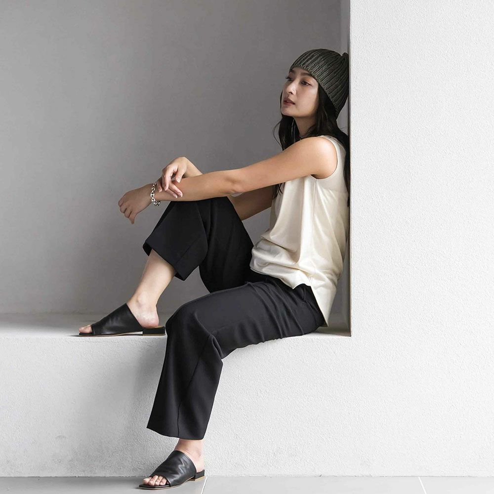 シルク100％ ノースリーブ 日本製