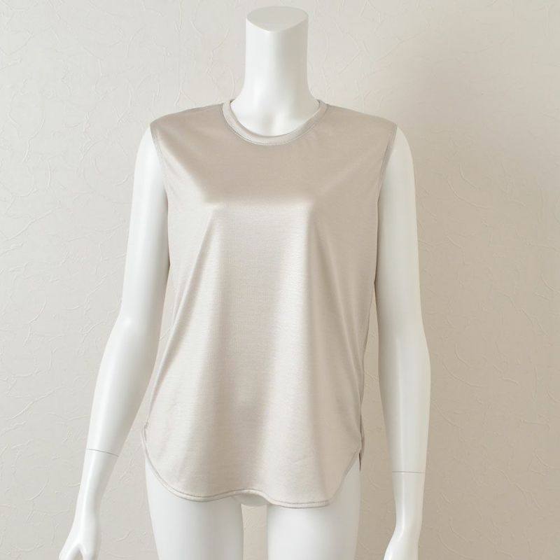 シルク100％ ノースリーブ 日本製