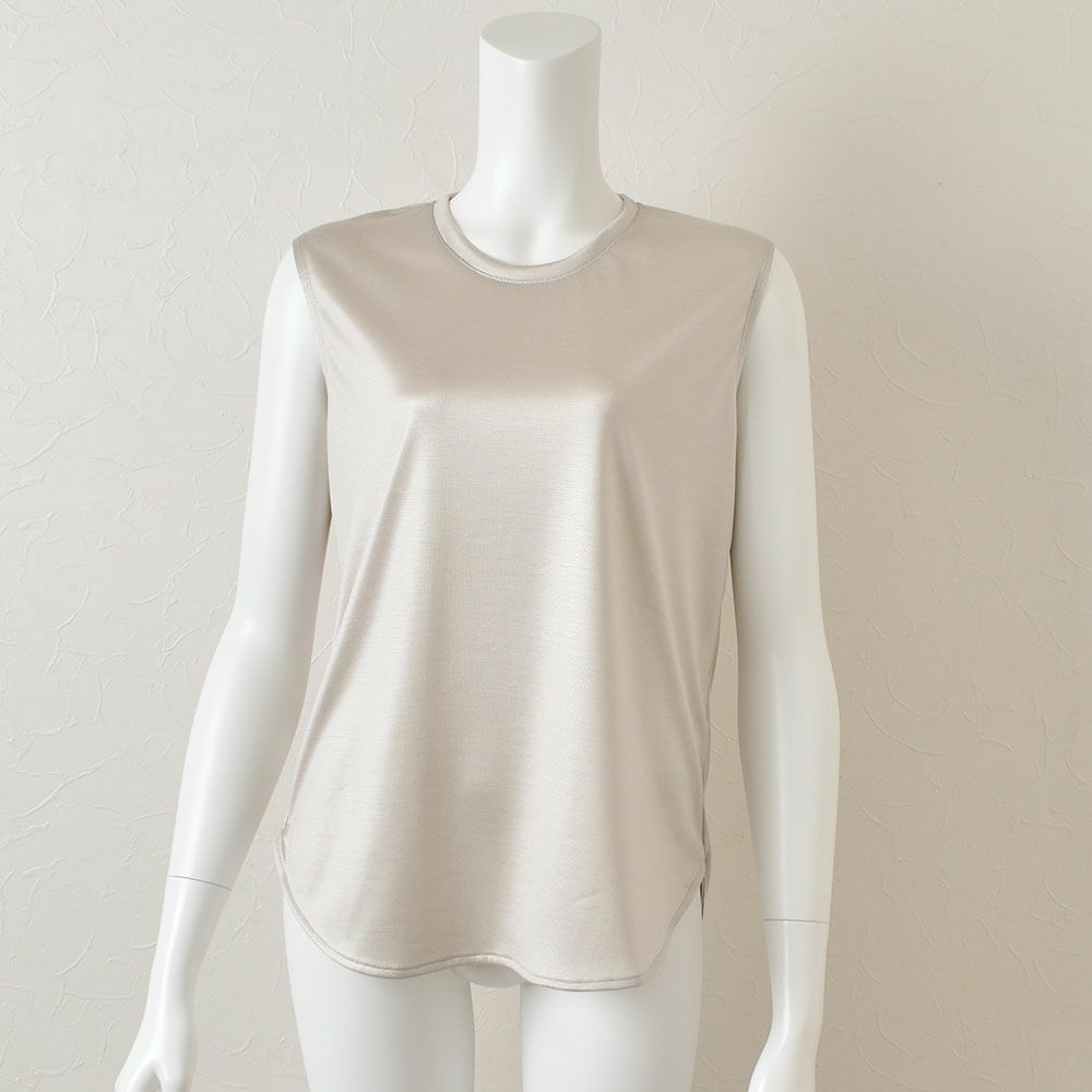 シルク100％ ノースリーブ 日本製