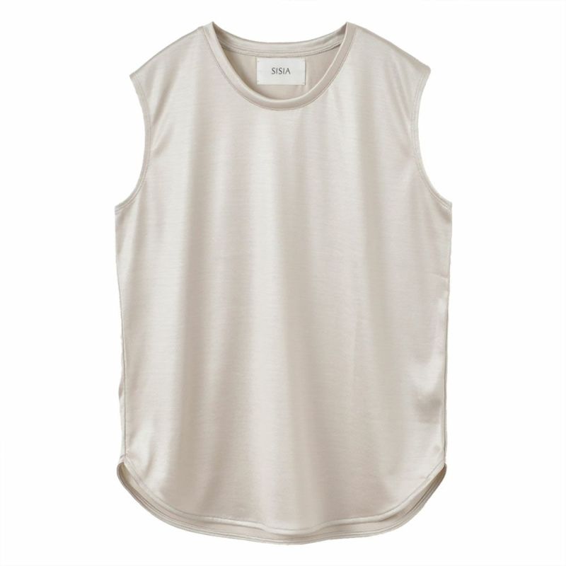 シルク100％ ノースリーブ 日本製
