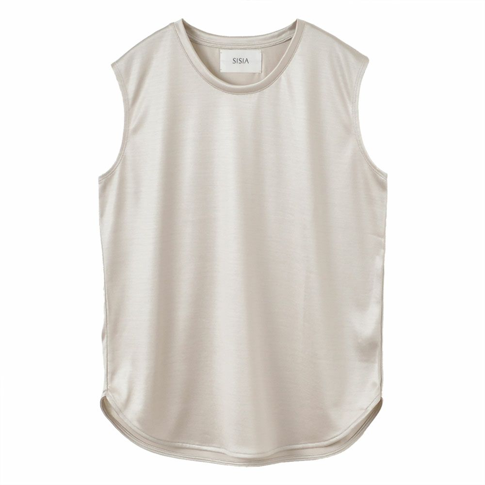 シルク100％ ノースリーブ 日本製