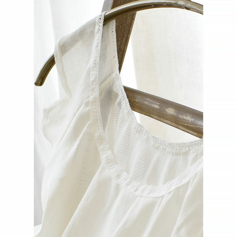 シルクの脇汗パッド付き サラチュール 汗取りインナー ショート丈 日本製