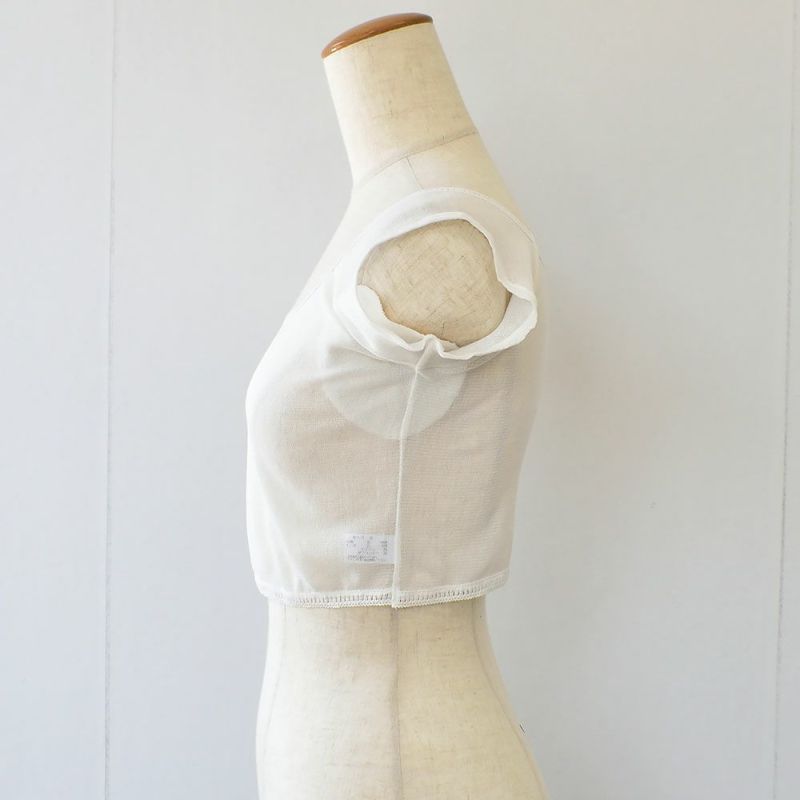 シルクの脇汗パッド付き サラチュール 汗取りインナー ショート丈 日本製