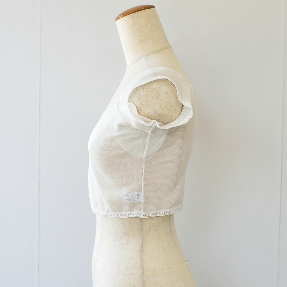 シルクの脇汗パッド付き サラチュール 汗取りインナー ショート丈 日本製