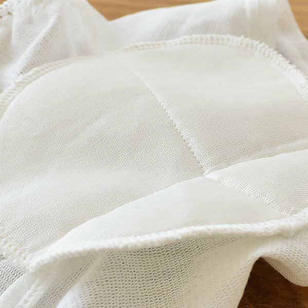 シルクの脇汗パッド付き サラチュール 汗取りインナー ショート丈 日本製