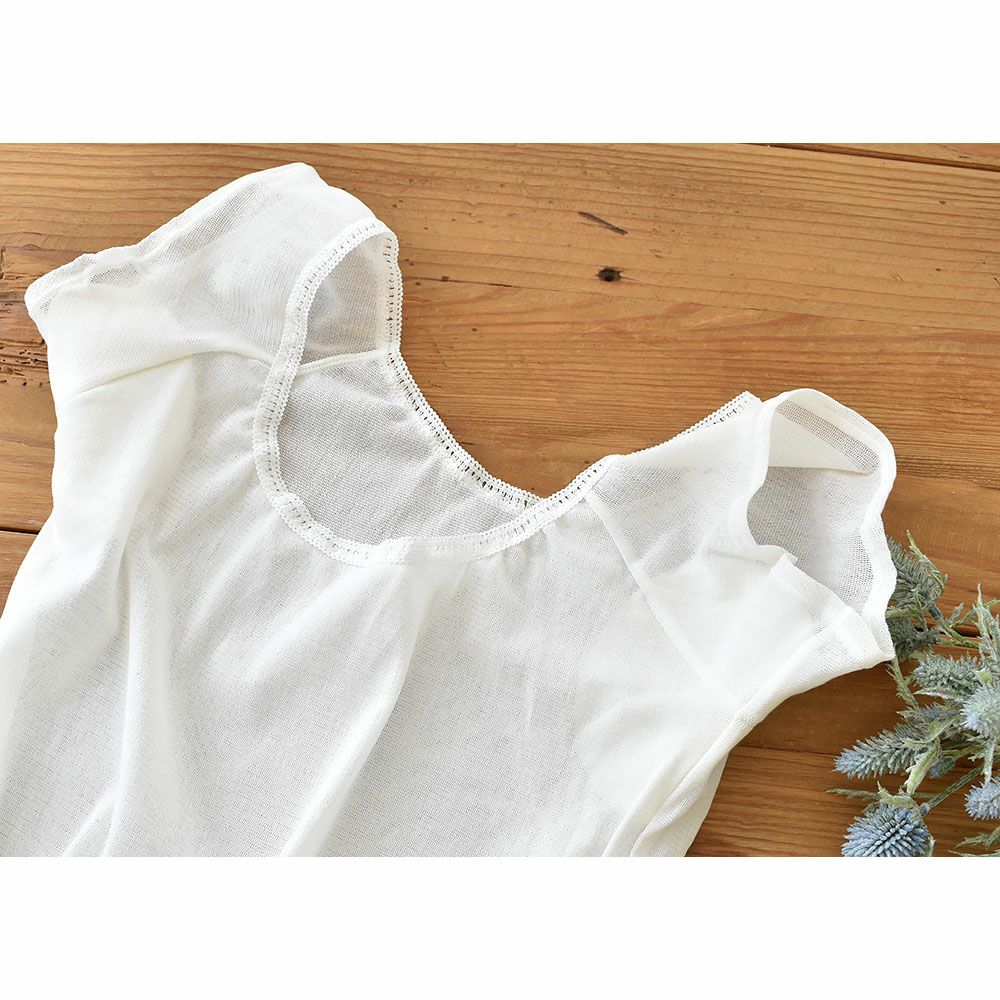 シルクの脇汗パッド付き サラチュール 汗取りインナー 普通丈 日本製