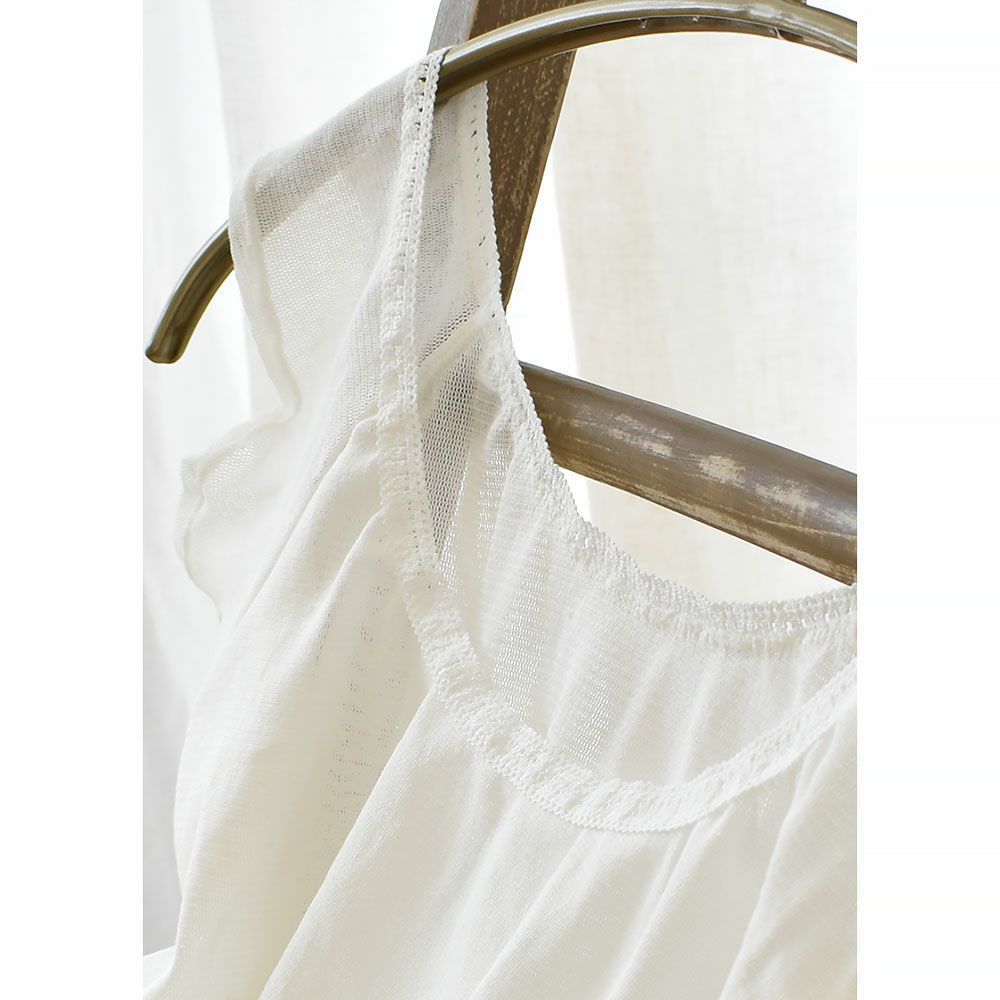 シルクの脇汗パッド付き サラチュール 汗取りインナー 普通丈 日本製