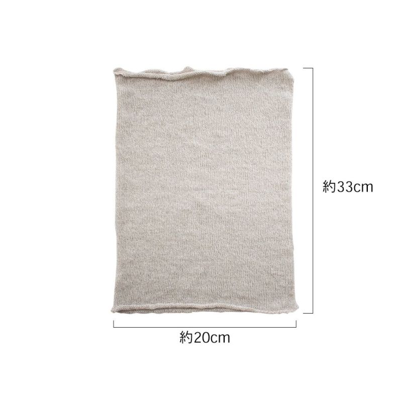 リネンシルク ターバンスヌード 日本製 縫い目のないホールガーメント