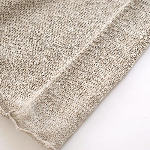 リネンシルク ターバンスヌード 日本製 縫い目のないホールガーメント