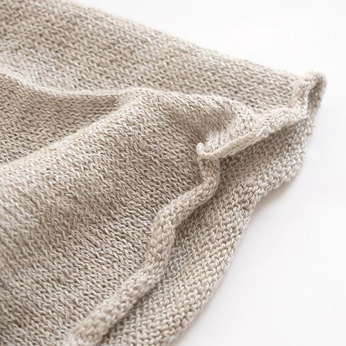 リネンシルク ターバンスヌード 日本製 縫い目のないホールガーメント