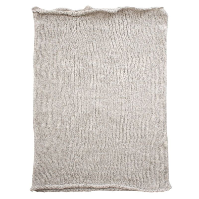 リネンシルク ターバンスヌード 日本製 縫い目のないホールガーメント