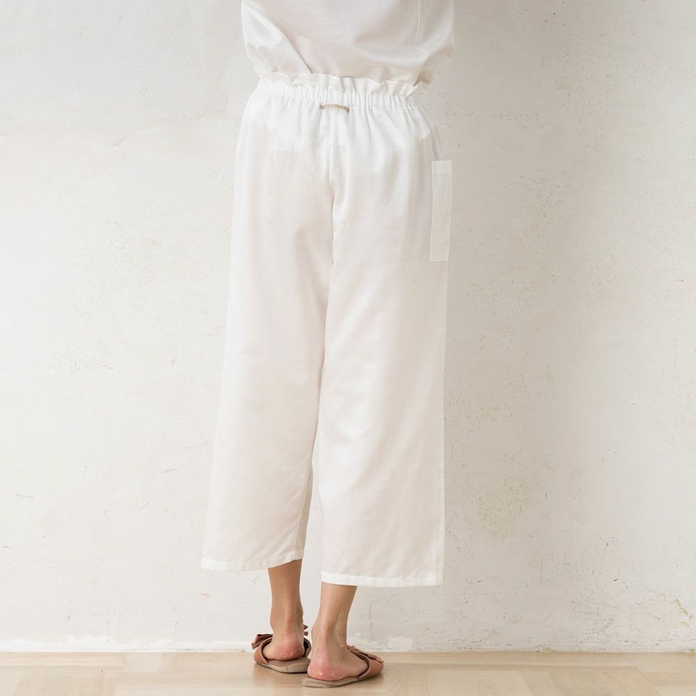 コットンシルクサテン ルームパンツ 日本製