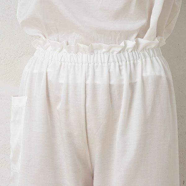 コットンシルクサテン ルームパンツ 日本製