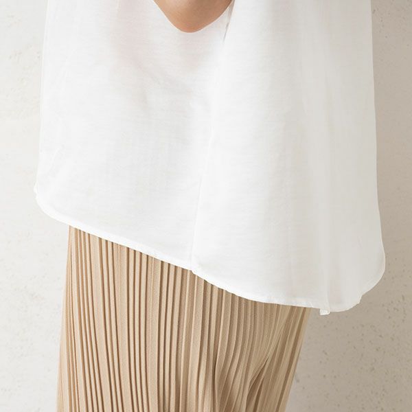 コットンシルクサテン パジャマ 上下セット 日本製