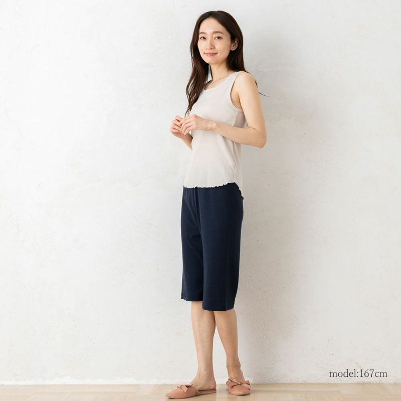 シルクコットン ハーフパンツ 日本製