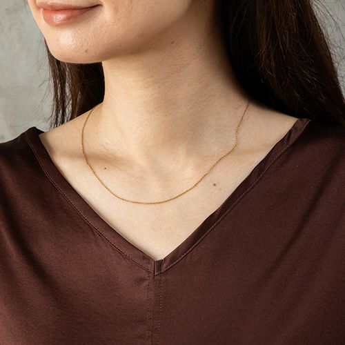 シルク サテンストレッチ Vネック フレンチスリーブ トップス 日本製 19匁