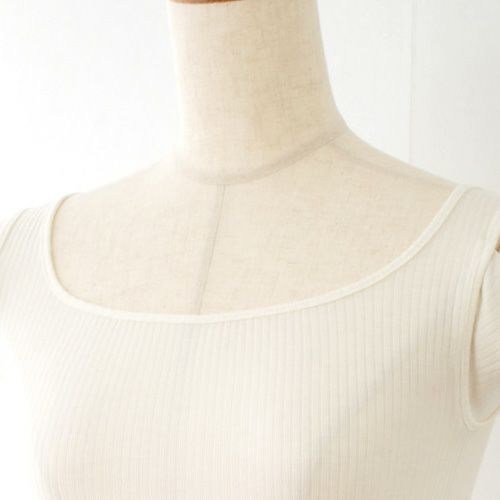 シルク100% 薄テレコ 汗取り付きタンクトップ 日本製