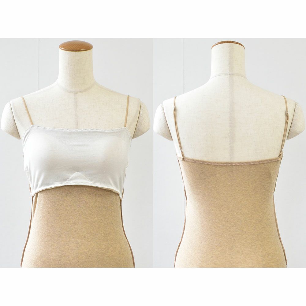 カップ裏シルク オーガニックコットン ブラトップ 日本製