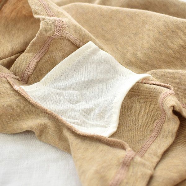 マチ裏シルク オーガニックコットン ボクサーショーツ サニタリー兼用 日本製