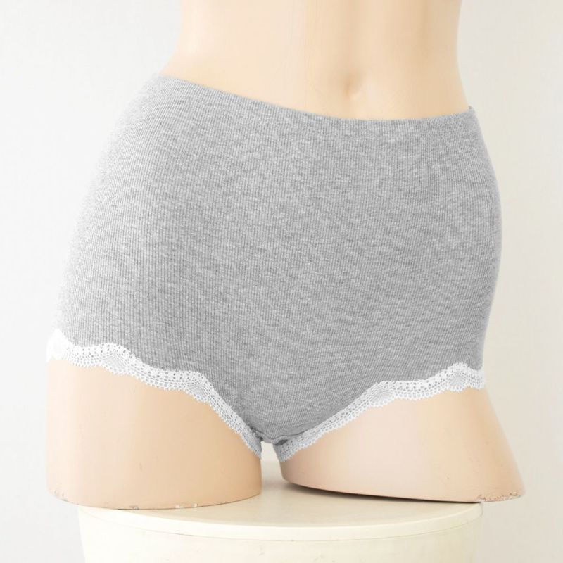 カップ裏シルク モールドカップ ノンワイヤーブラジャー＆コットンリブ ショーツ 上下セット