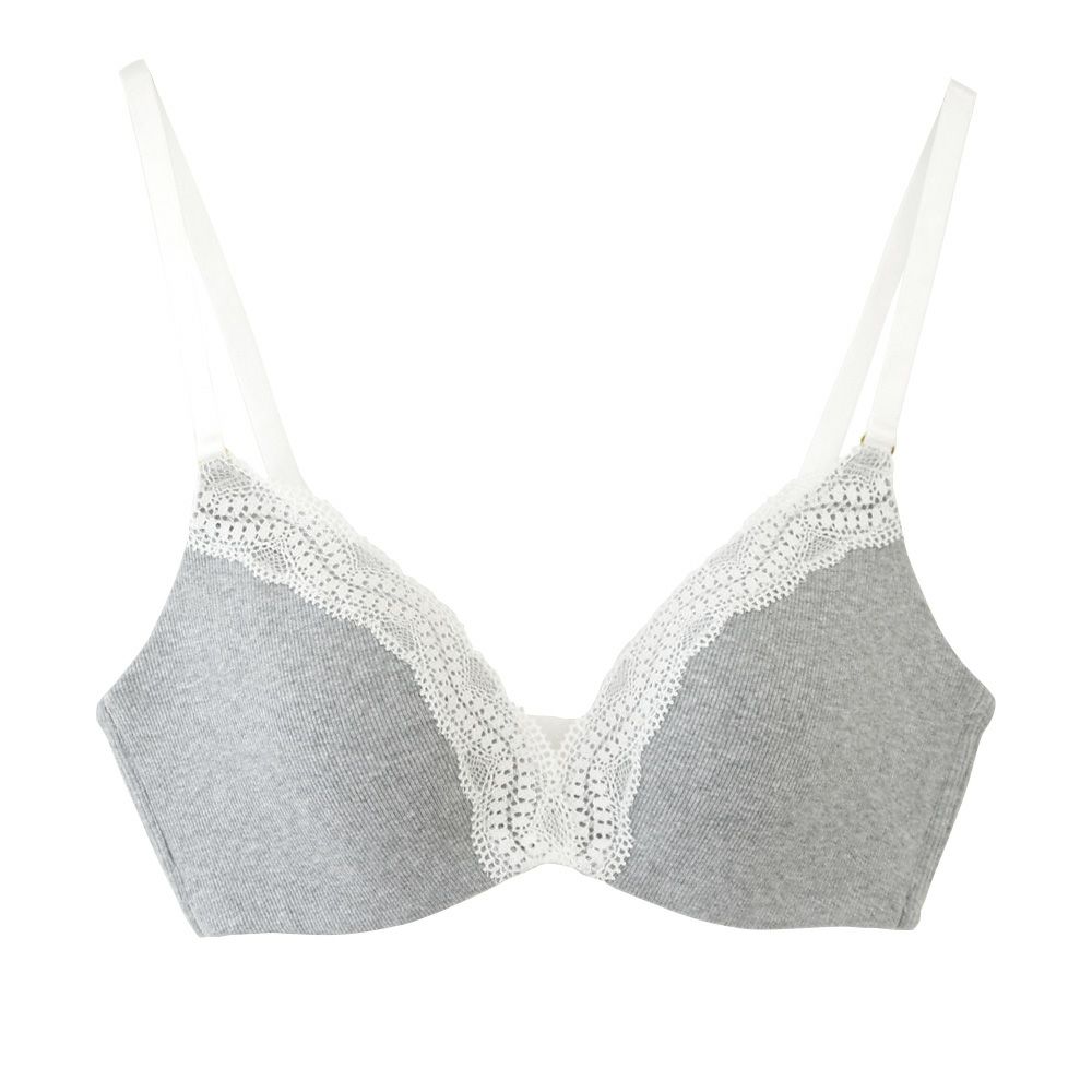 カップ裏シルク モールドカップ ノンワイヤーブラジャー